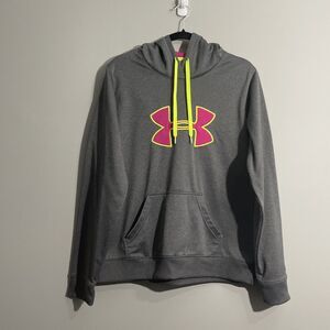 Under Armour Men’s Large UA Storm Tech Hoodie Gray Athletic Performance Pullover